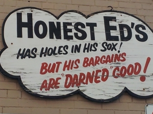 Honest Ed-darned good