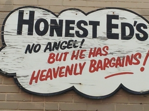 Honest Ed-heavenly bargains